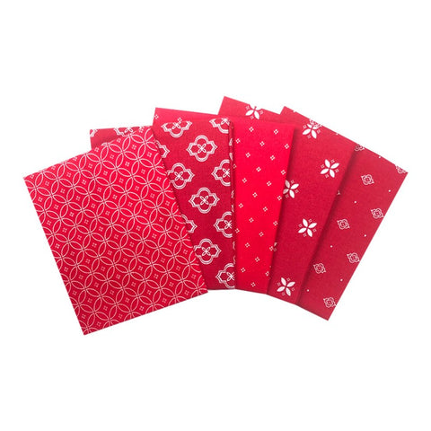 Fat Quarter bundle - Essential Trends Mosaic - Red