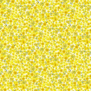 Makower Summer Days Tonal Flower Yellow 2547/Y