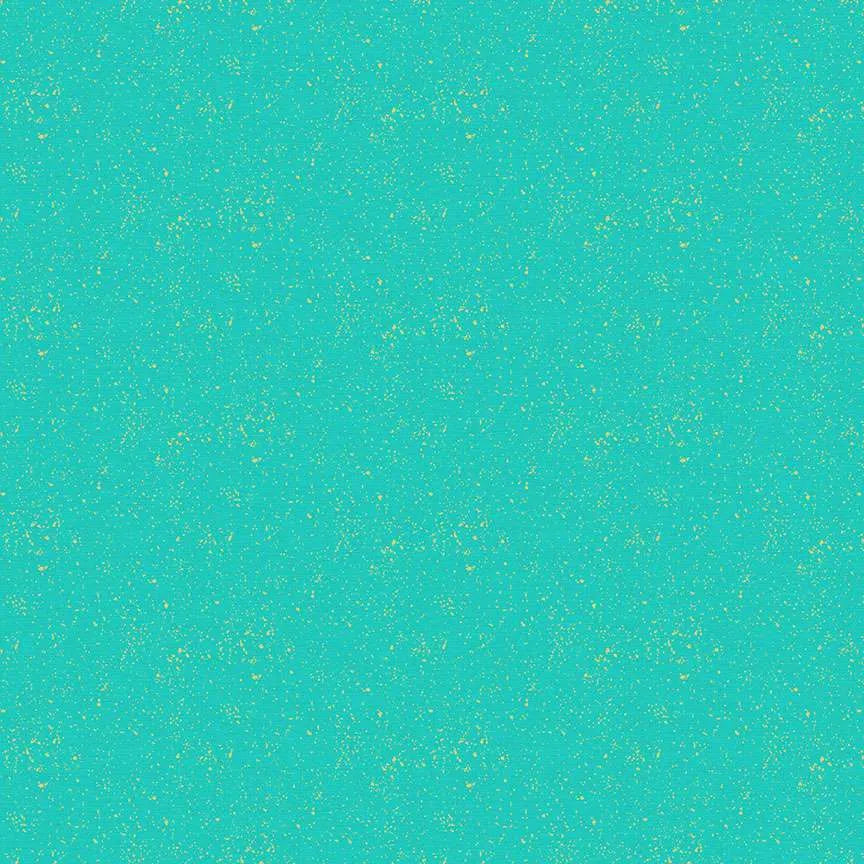 Makower - Linen Texture Turquoise Gold 2566/T