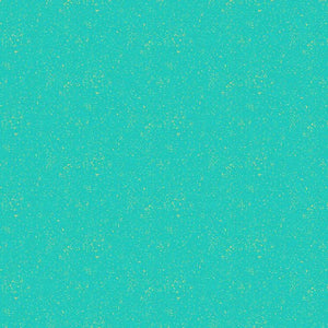 Makower - Linen Texture Turquoise Gold 2566/T