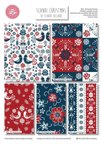 Fat Quarter bundle - Scandi Christmas by Stuart Hilliard