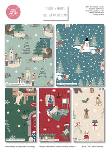 Fat Quarter bundle - Freddie & Friends - Together At Christmas