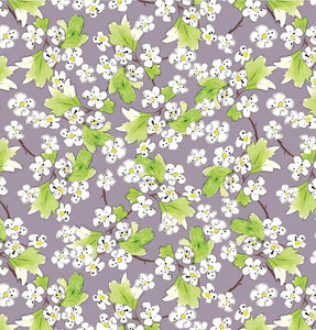 Make+Believe - Debbie Shore A Country Walk - Blossom Lilac Organic Cotton 2967-07