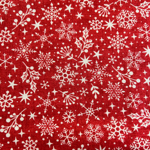 Makower - Christmas 2020 Scandi - Snowflake #2221 Red