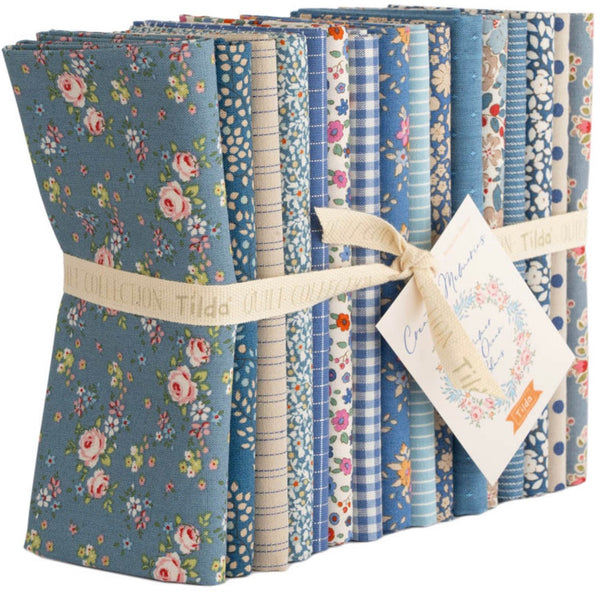 Tilda - Creating Memories Summer Blues fat quarter bundle 16 fqs *special offer*