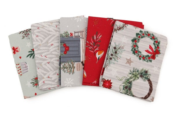 Victoria Louise Designs - Welcome home wreath – 5 x Fat Quarter Bundle