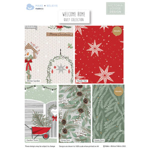 Victoria Louise Designs - Welcome home wreath – 5 x Fat Quarter Bundle