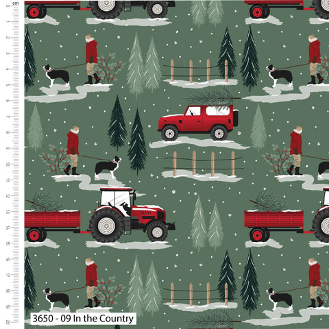 Craft cotton company – Christmas in the country by Victoria Louise Designs – Cotton Prints (3650) 09 in the country