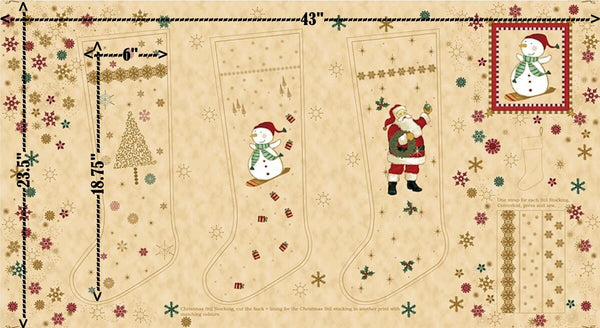 Stof - Christmas is near stocking panel