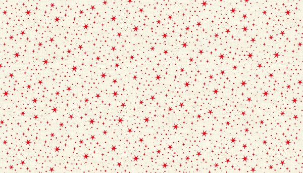 Makower Scandi Christmas 2020 - Red White Stars #2222