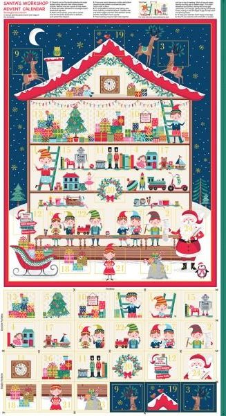 Makower - Christmas 2020 Let It Snow Advent Panel #2227