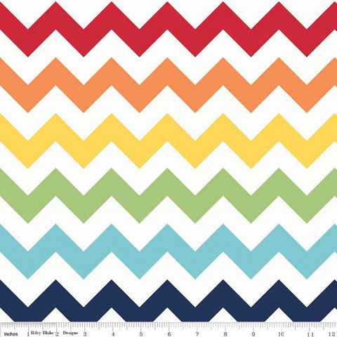 Riley Blake - C320 Rainbow Chevron