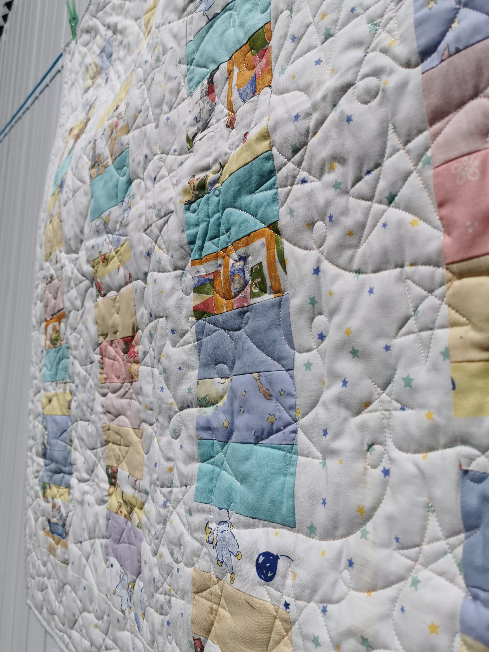 Gorgeous Handmade baby quilt popular lightweight