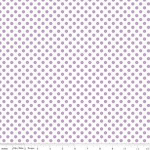 Riley Blake - Polka Dot C480-120 Lavender Purple Small Dot