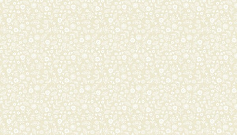 Makower Essentials Doodle Ditsy Light Cream 1911 c#q2