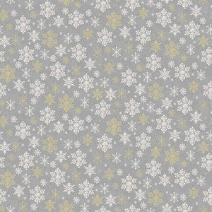 Makower Scandi Christmas Large Snowflake Grey 2358S