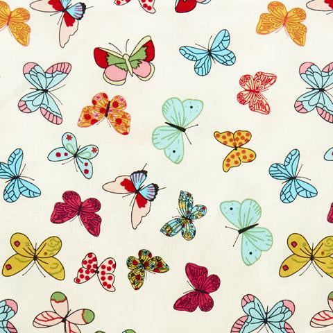 Rose & Hubble Colourful Spring Butterfly Ivory