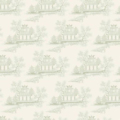 Tilda Escape To The Country Toile - China Green Grey